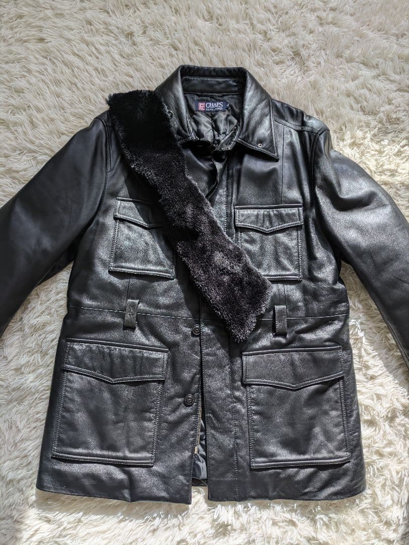 う*食様 ラルフローレン　チャプス　レザー　革ジャン　2way ラムレザー　羊革