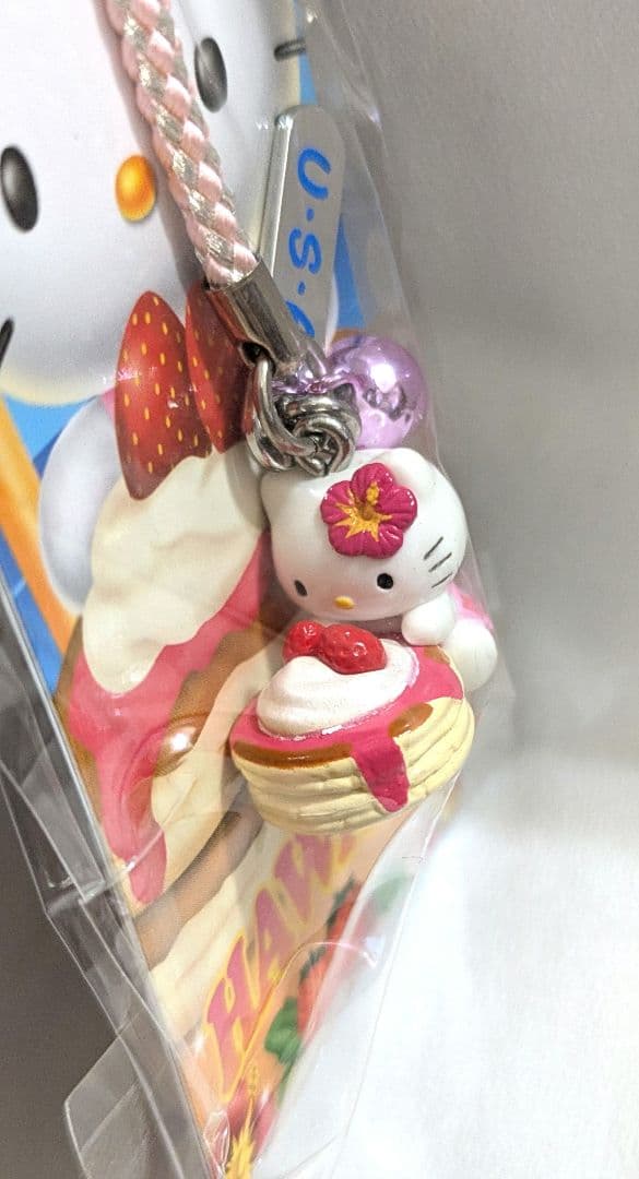 ハワイ　ハローキティ ストロベリーパンケーキ 根付　2011　未開封