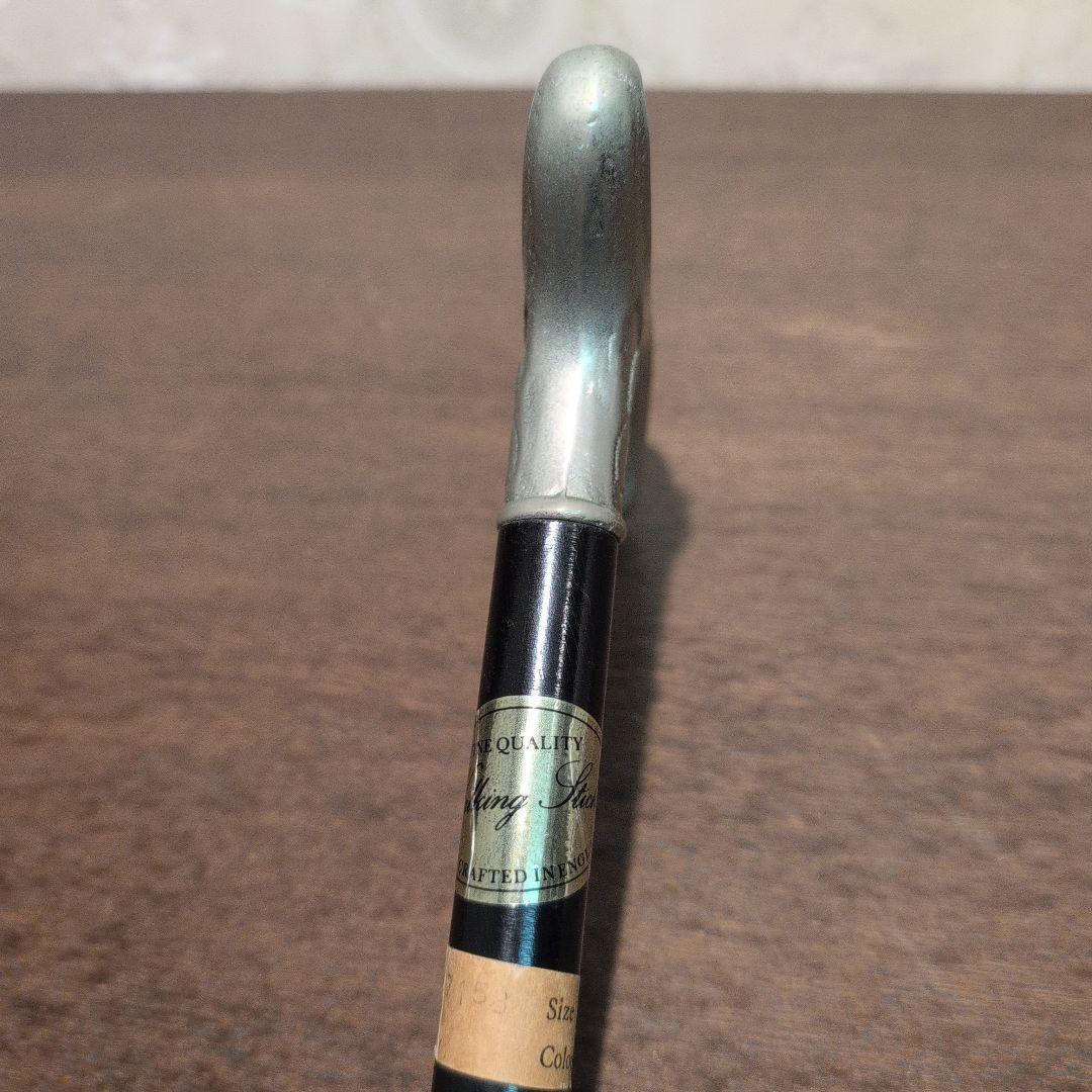 最終価格 英国製 ヴィンテージ ハンドメイド 木製 杖 シルバーハンドル