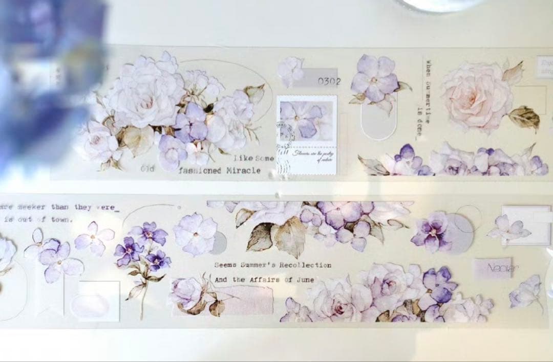 海外　マスキングテープ　雀斑茶 新作4点+おまけ4点⚠️亮面pet（48.210）