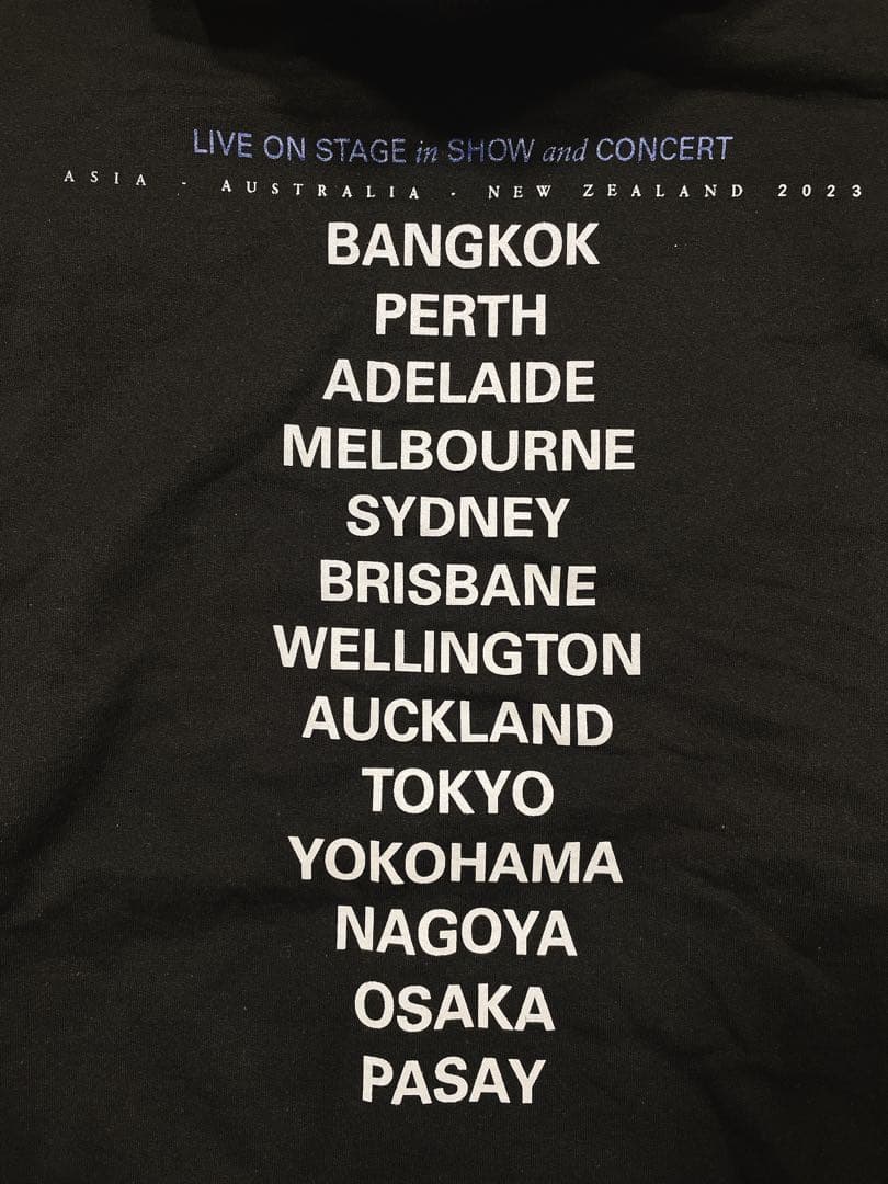 The 1975 パーカー 黒 ブラック Lサイズ 2023 ツアー フーディ