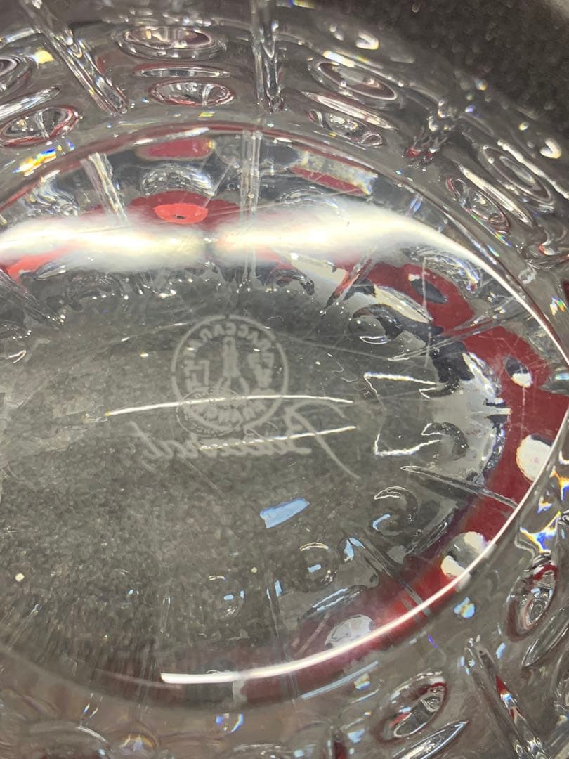 Baccarat クリスタルトレイ 楕円形