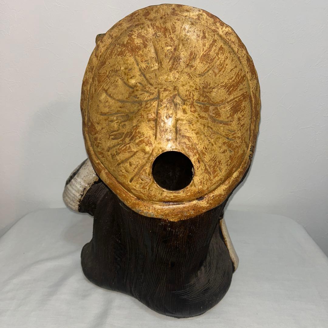 狸庵　タヌキ　信楽焼　高さ45cm 置物　縁起物