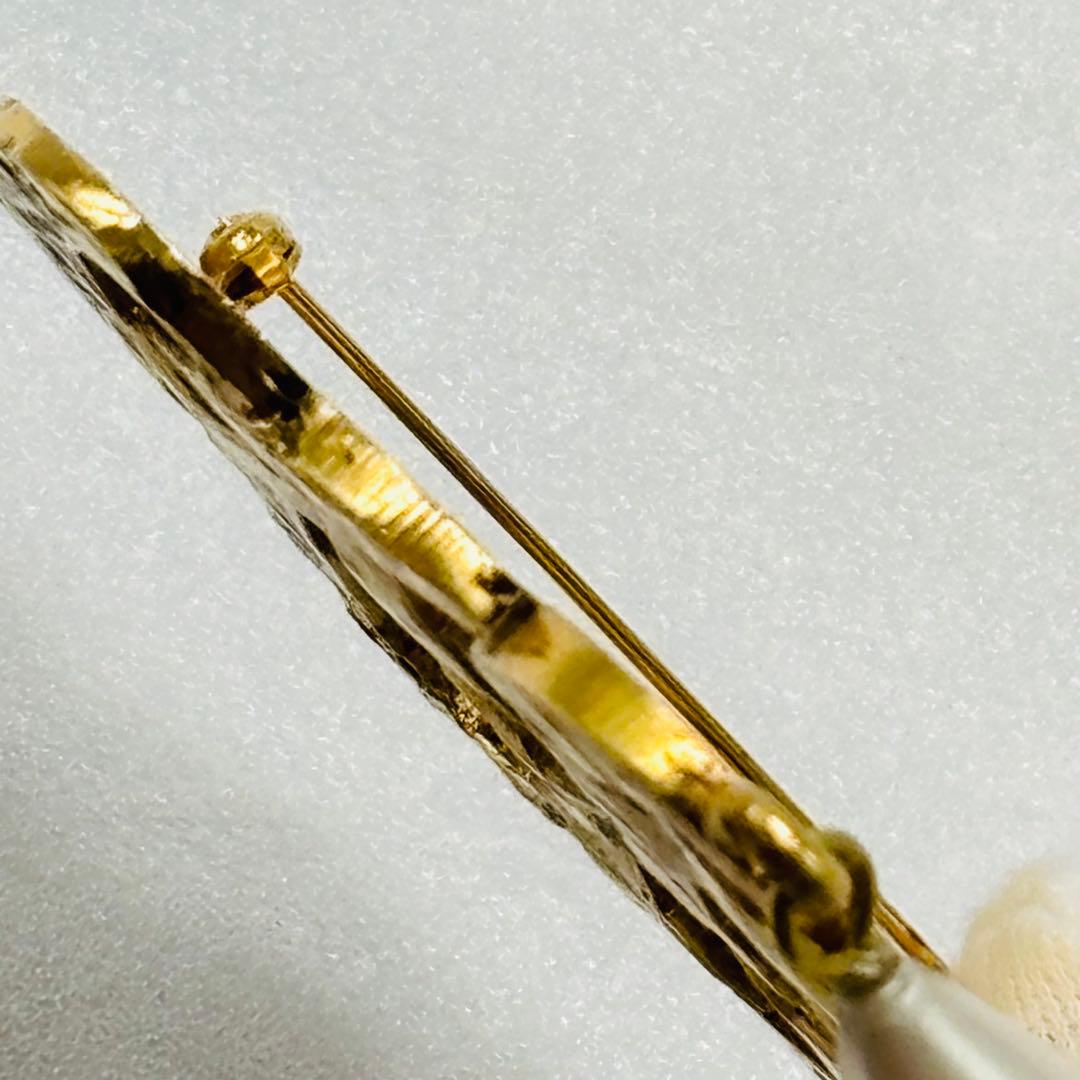 希少　CHANEL シャネル　ヴィンテージ　1970年代　ブローチ　ゴールド