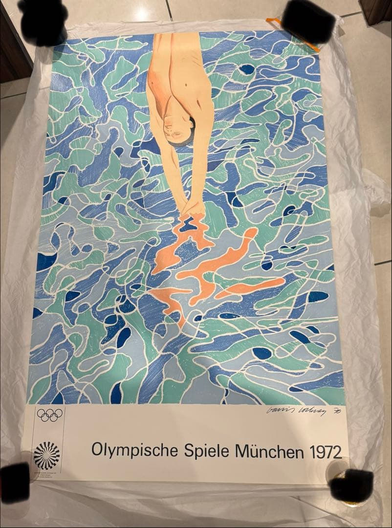 デイヴィッド・ホックニー ミュンヘンオリンピック ポスター 1972年