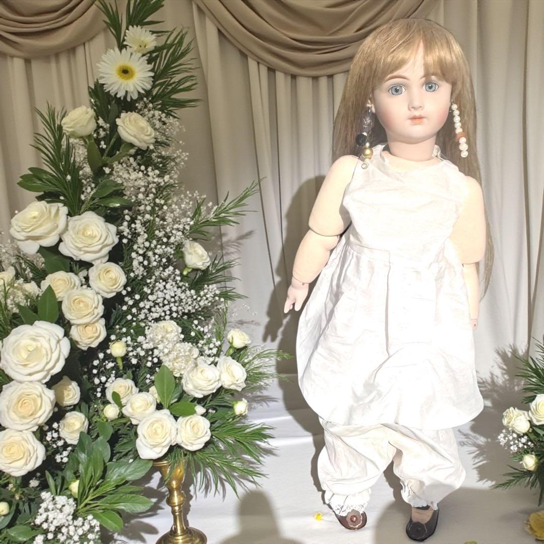 ビスクドール アーテー AT リプロ ブラック ベルベット ロングドレス ボネ