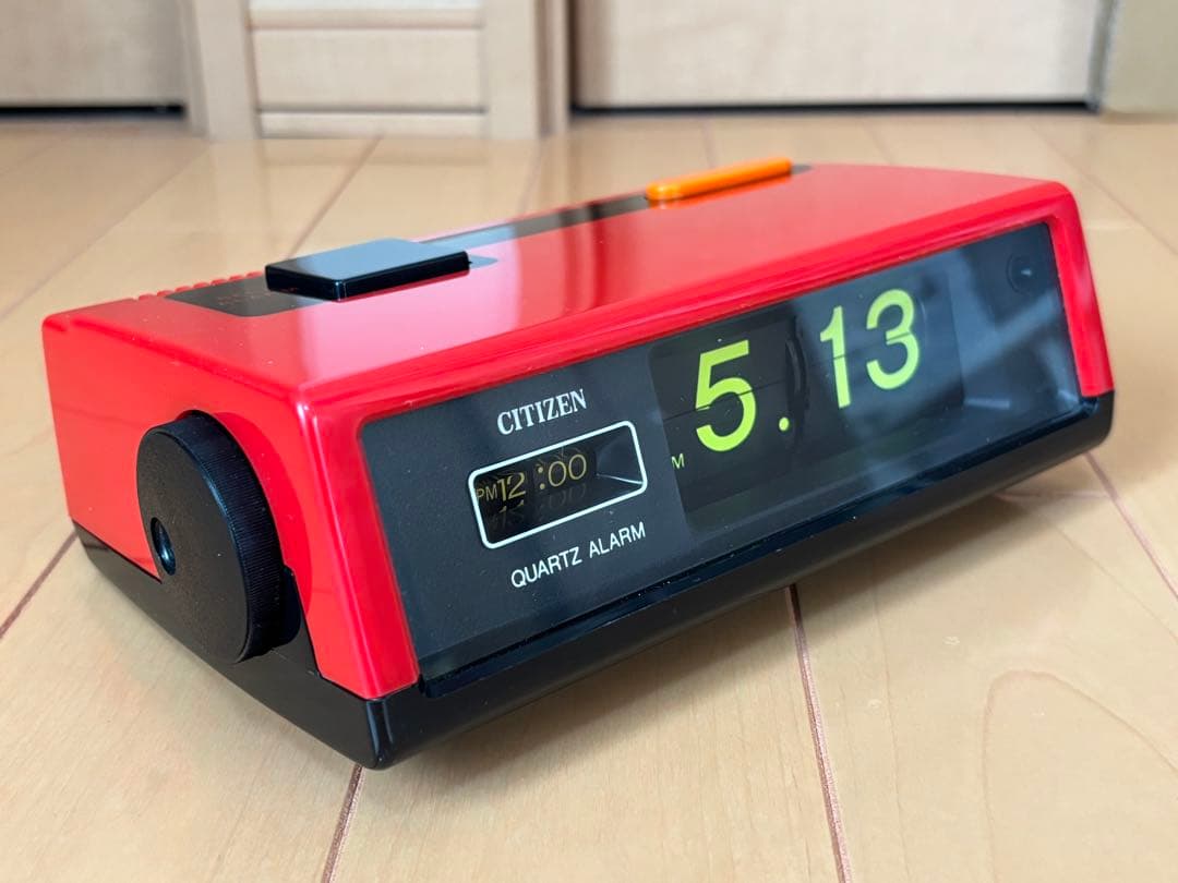 シチズン(CITIZEN) 昭和レトロ(パタパタ時計)8RD104【赤色】