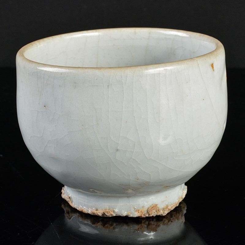 朝鮮美術　李朝　高麗白磁　茶碗　小碗　M　R5340