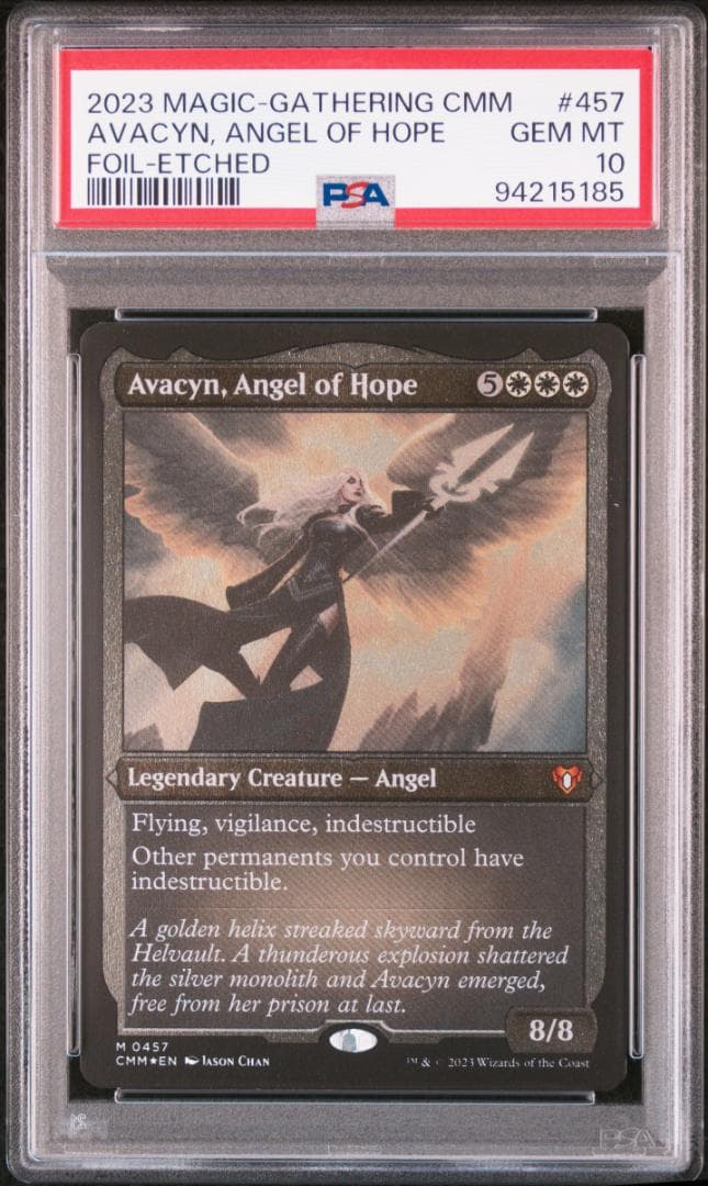 英語版 エッチング・Foil 希望の天使アヴァシン PSA10