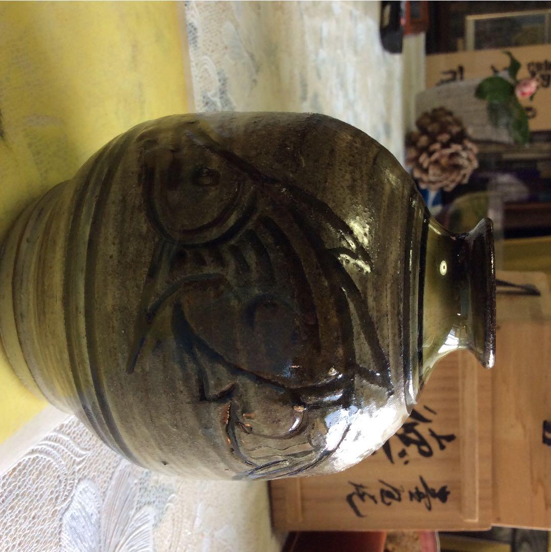 陶芸家人間国宝金城次郎作品徳利。 20年前横浜高島屋金城次郎個展で購入。