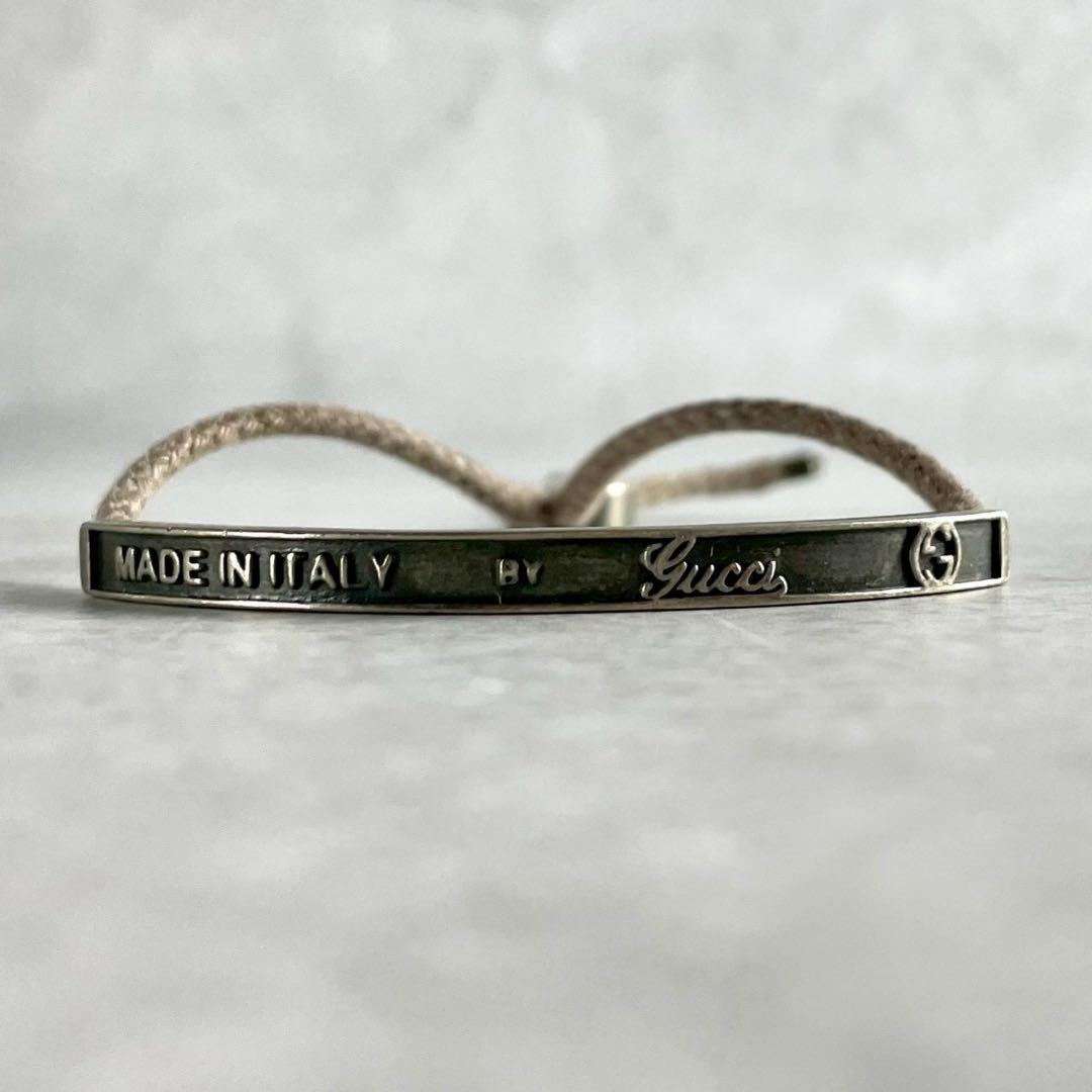 アクセサリー GUCCI Interlocking GG Bracelet 925