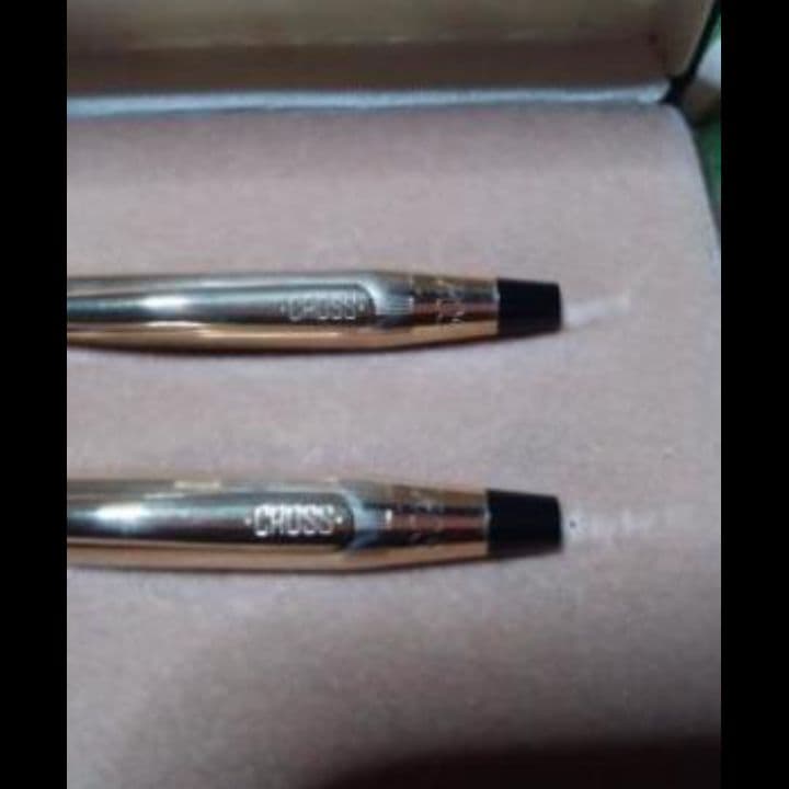 #4502クラッシックセンチュリーcrossボールペンシャープペンセット10金張