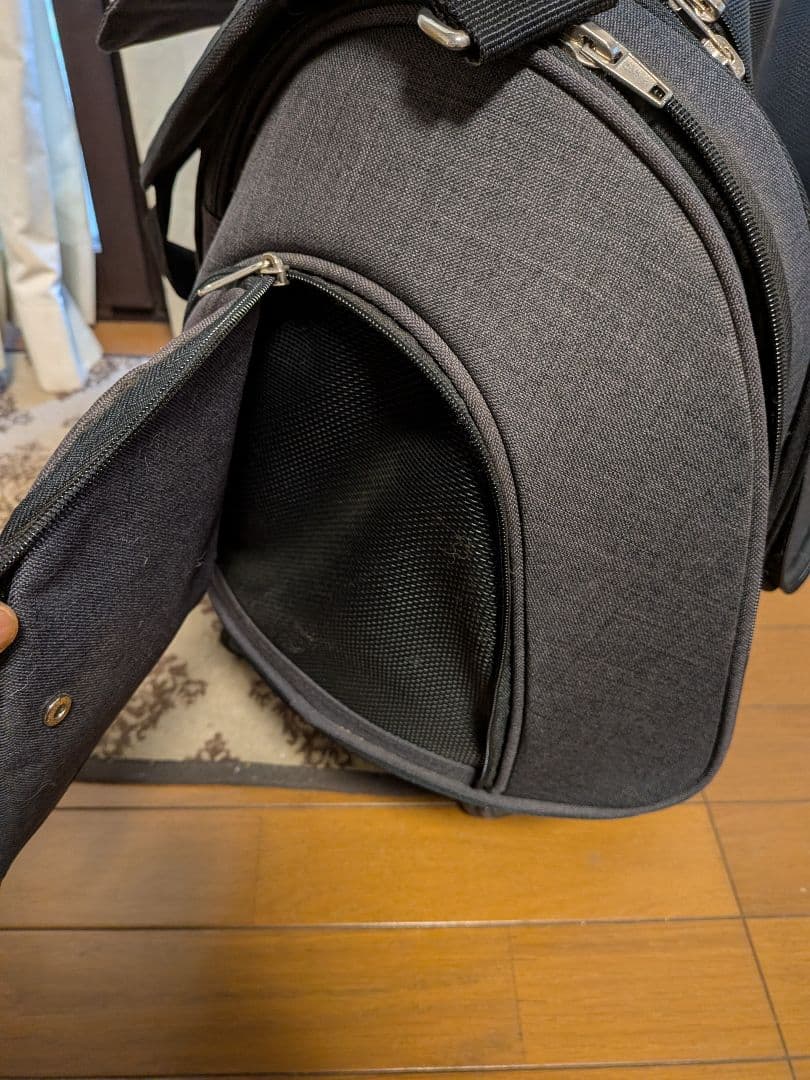 犬のキャリー&リュックOPPOキャリーmunaネイビーBKキャスター 4WAY