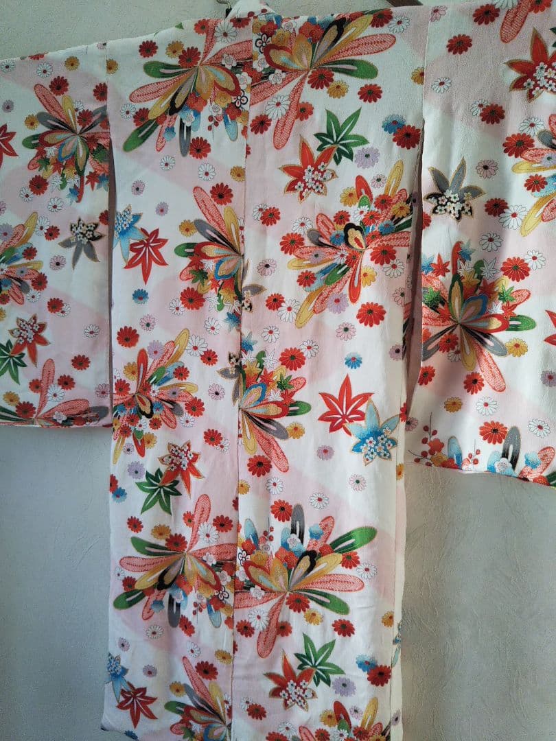 本洗い済み正絹着物(No.51)七五三