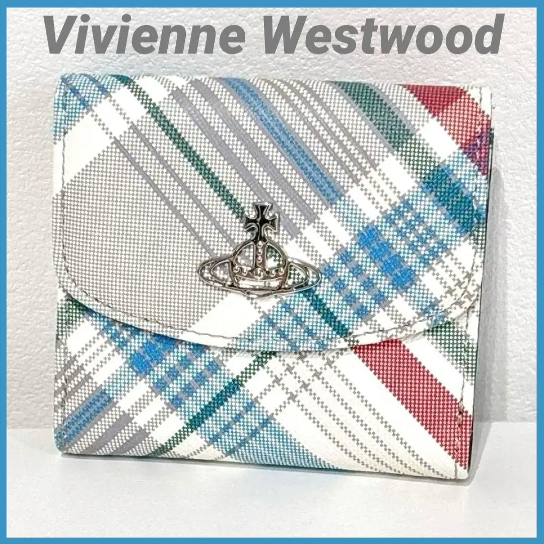 【新品】Vivienne Westwood 財布 二つ折り マドラス チェック柄