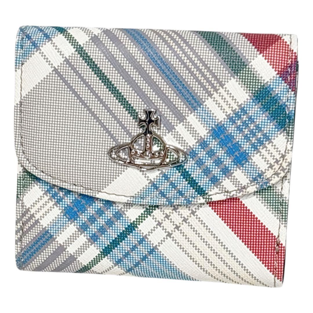 【新品】Vivienne Westwood 財布 二つ折り マドラス チェック柄