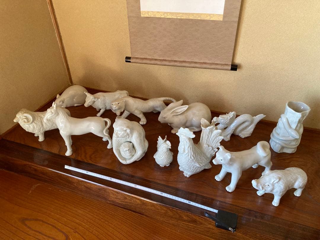 砥部焼千山窯　干支動物13体