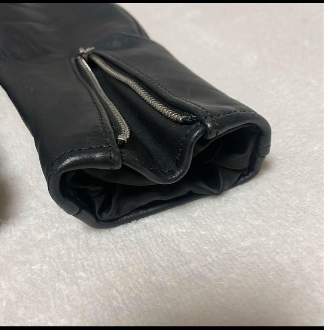 666サイズ38レザーライダースジャケットLJM-17TF