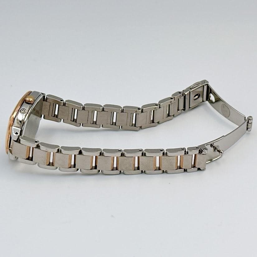 美品 シチズン クロスシー レディース腕時計 電波ソーラー ピンク スクエア