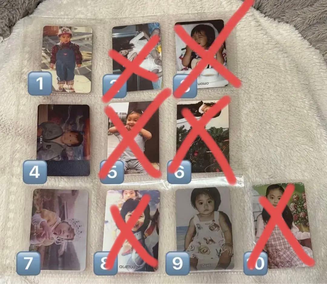 TWICE幼少期トレカ