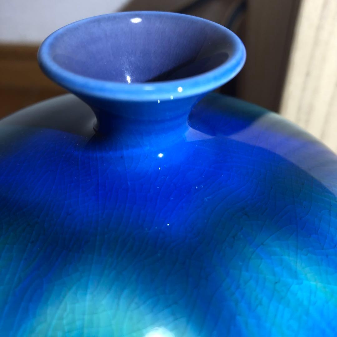 【かいたろう】九谷焼　人間国宝　三代　徳田八十吉　花瓶　壺