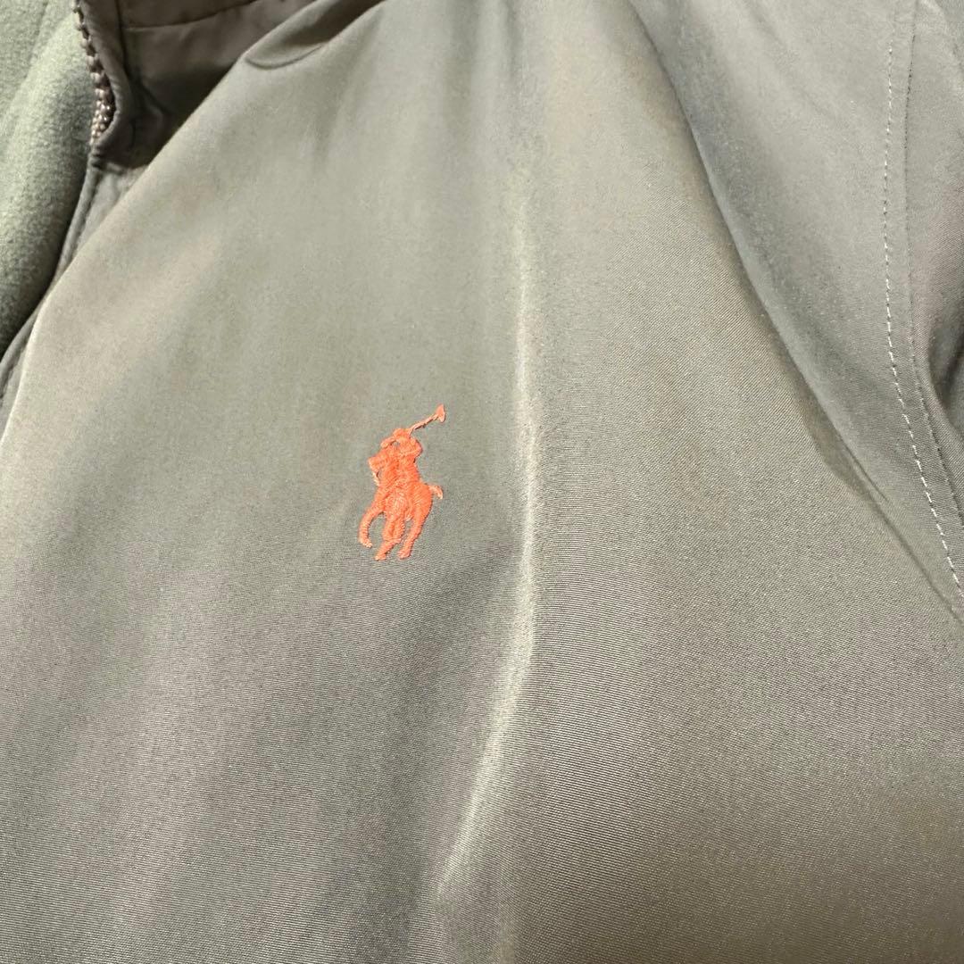 ポロラルフローレン　スウィングトップ　オレンジポニー 裏地フリース　カーキ　M