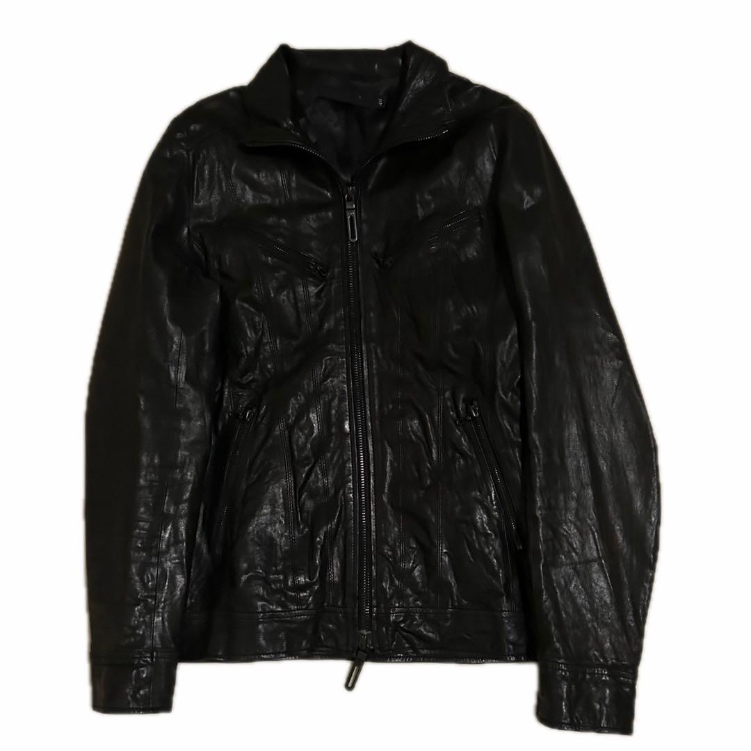 ジャケット・アウター 00s FUGA Zip Design Leather Jacket y2k