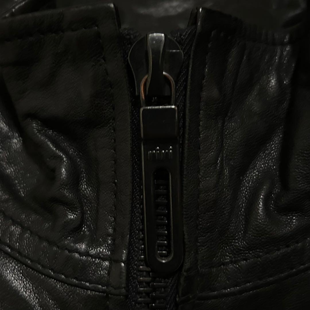 ジャケット・アウター 00s FUGA Zip Design Leather Jacket y2k