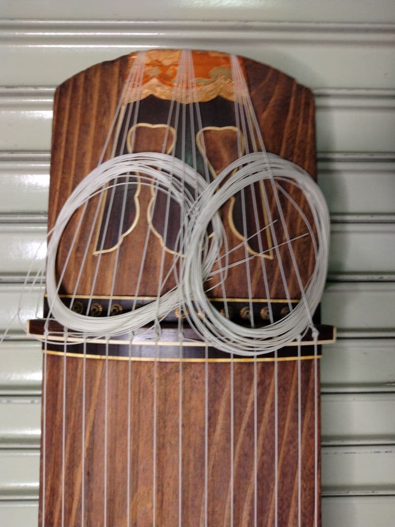 琴 13弦 すだれ彫り