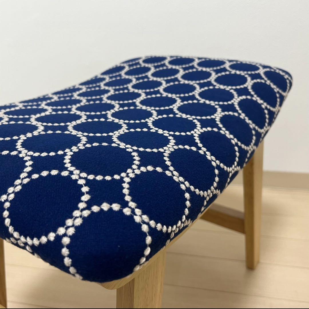 ミナペルホネン dop タンバリン l4 スクエア スツール【ネイビー】椅子