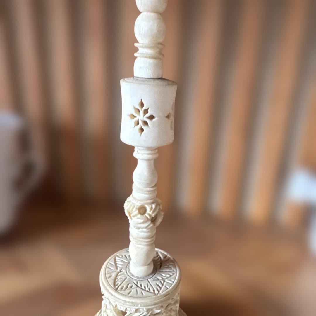 中国工芸品　お土産　龍　山水　天球　多層球　置物