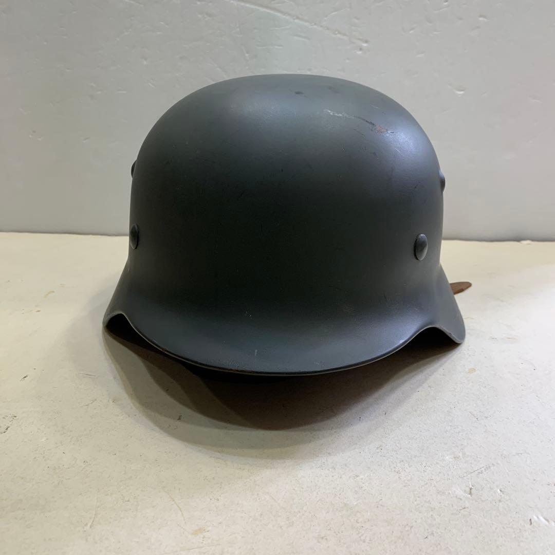 ドイツ軍スタイル ヘルメット グレー金属製、レプリカM 36？