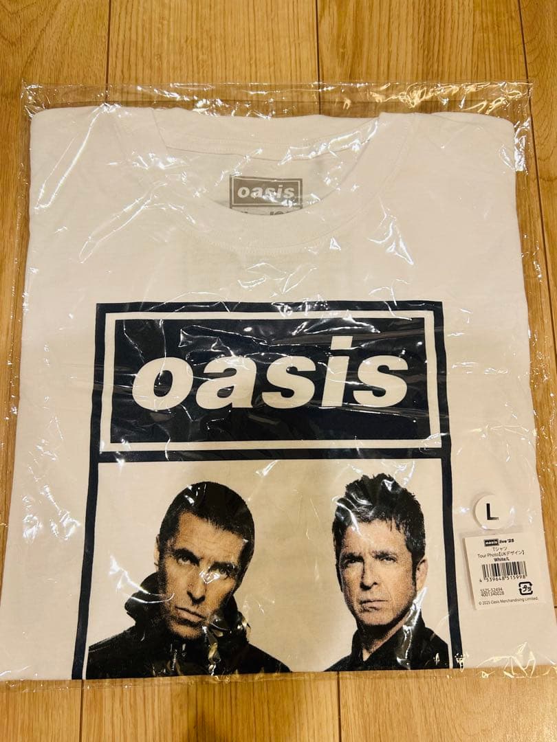 oasis プリントTシャツ Lサイズ ホワイト
