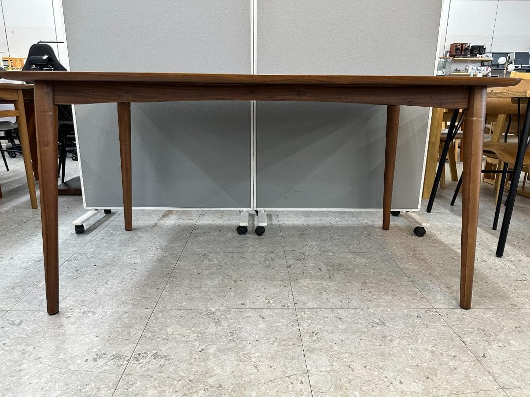 大塚家具　ダイニングテーブルセット　イス×4　ブラウン