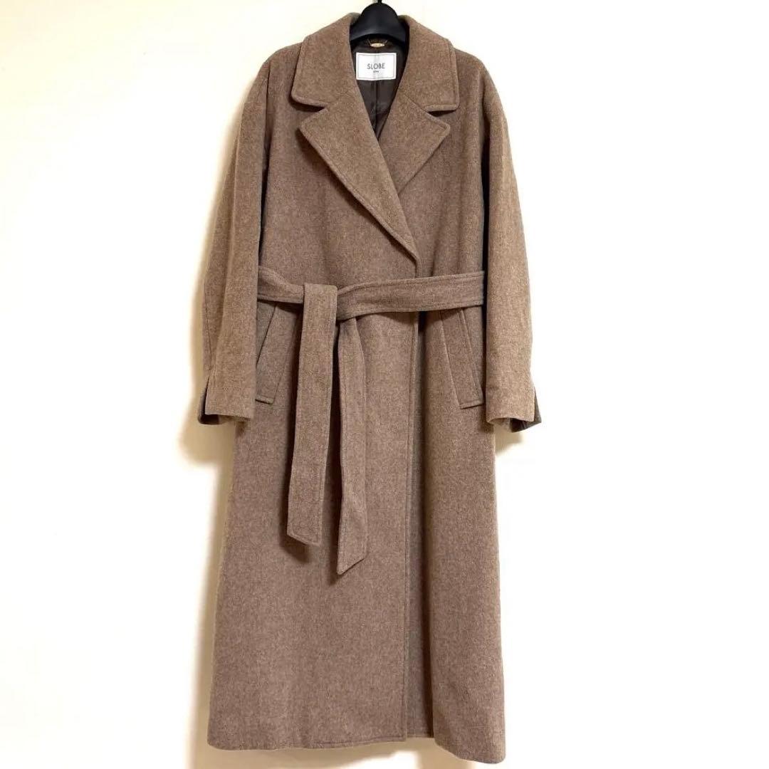 超美品☆SLOBEイエナ☆淡いブラウンが素敵な チェスターコート38