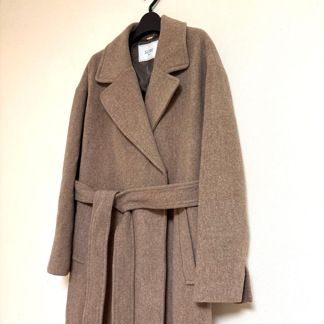 超美品☆SLOBEイエナ☆淡いブラウンが素敵な チェスターコート38