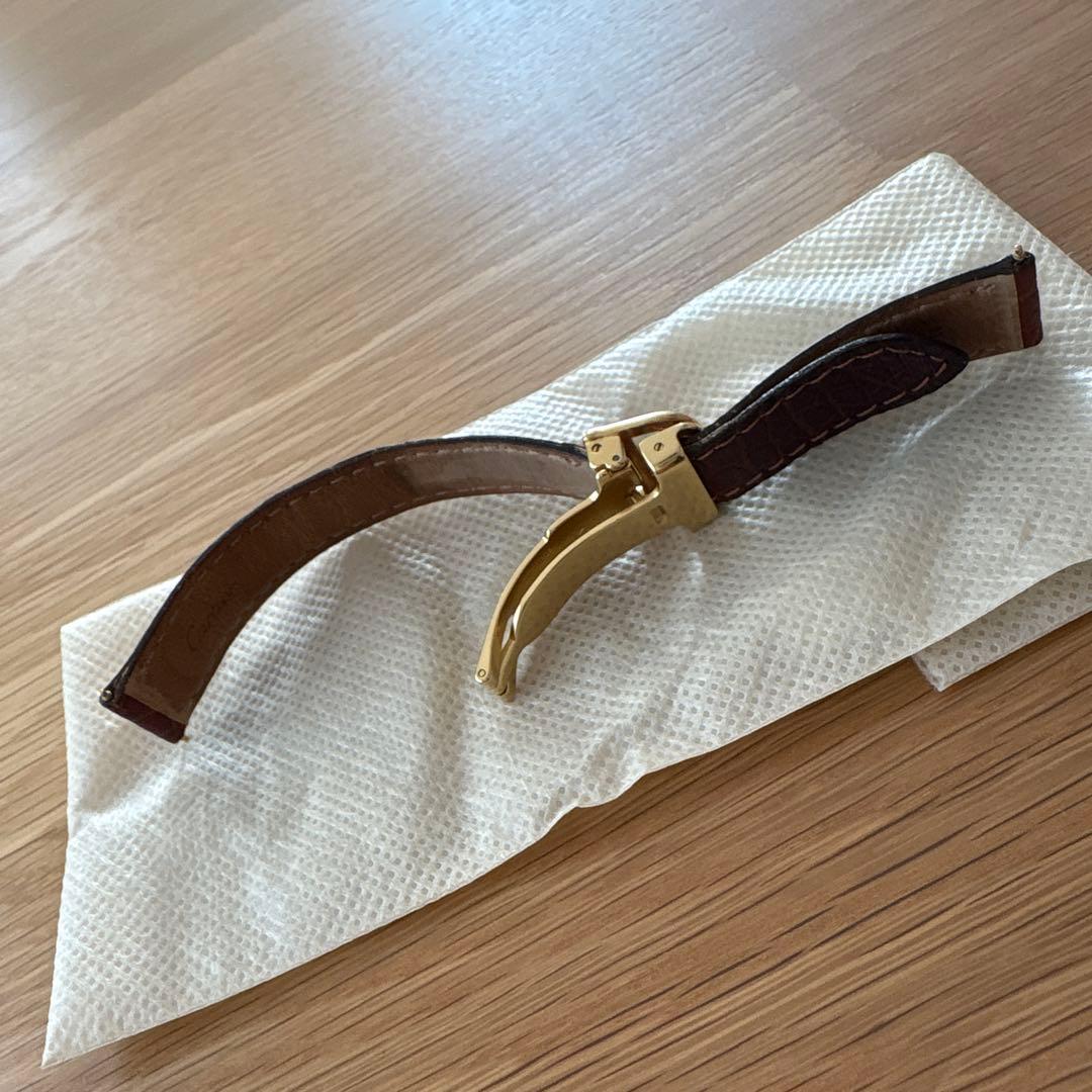 b*e様 カルティエ　タンクヴェルメイユ　Dバックル　純正革ベルト