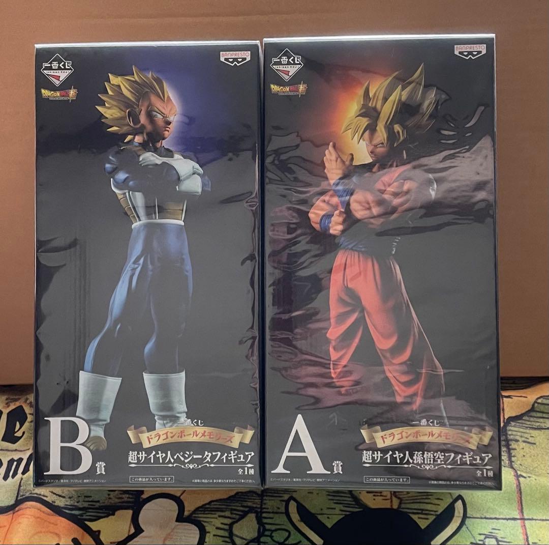 【超希少、超美品】【コレクター放出品】超サイヤ人ベジータ&孫悟空フィギュアセット
