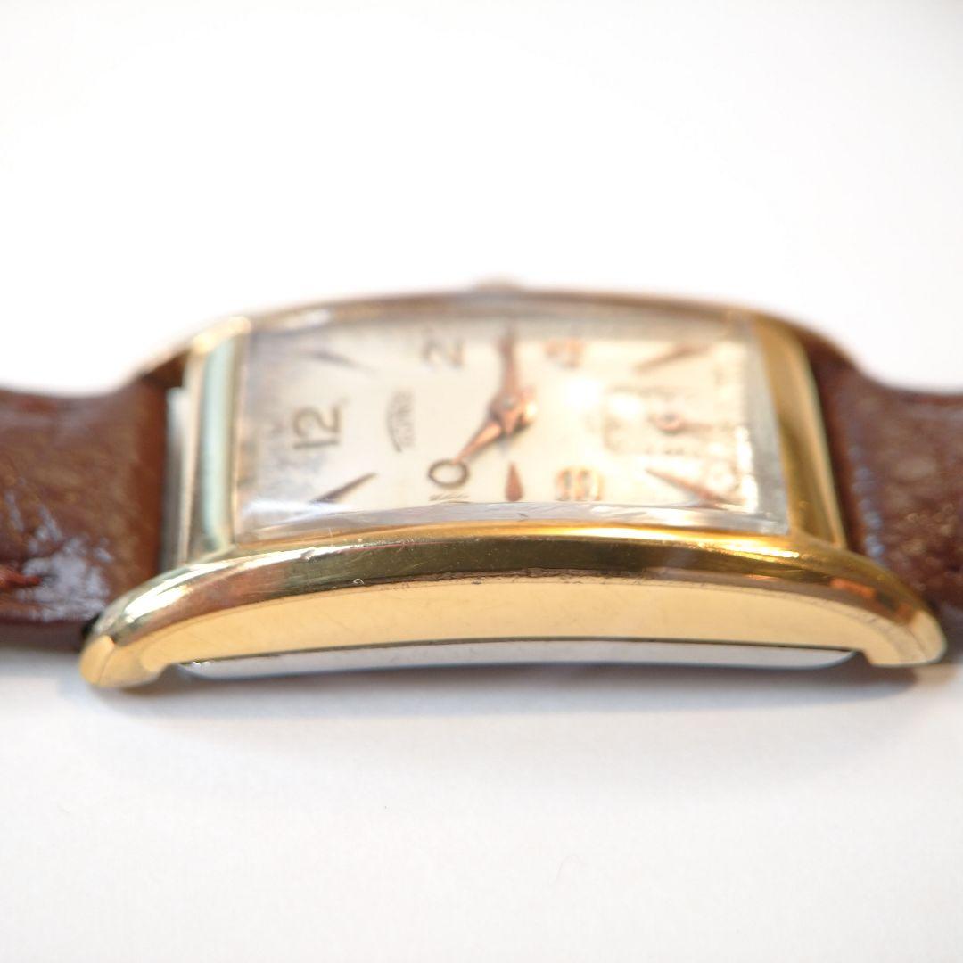 【1940s】TECHNOS スモセコ OH済 ヴィンテージ腕時計