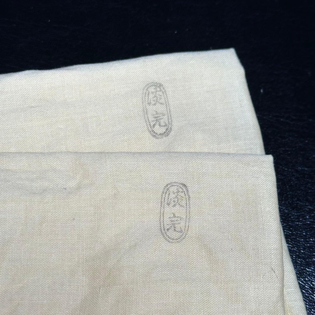 ★竹蓋置 一双！大徳寺『紫野 長谷川 寛州』書付！『淡完』作！共箱/共布/紙箱★