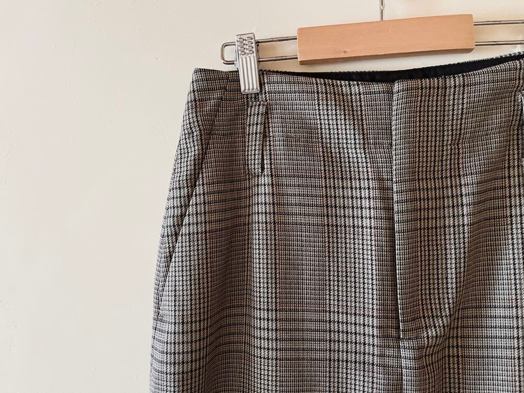 新品 マーガレットハウエル×フォックスブラザーズ グレンチェックツイルスカート