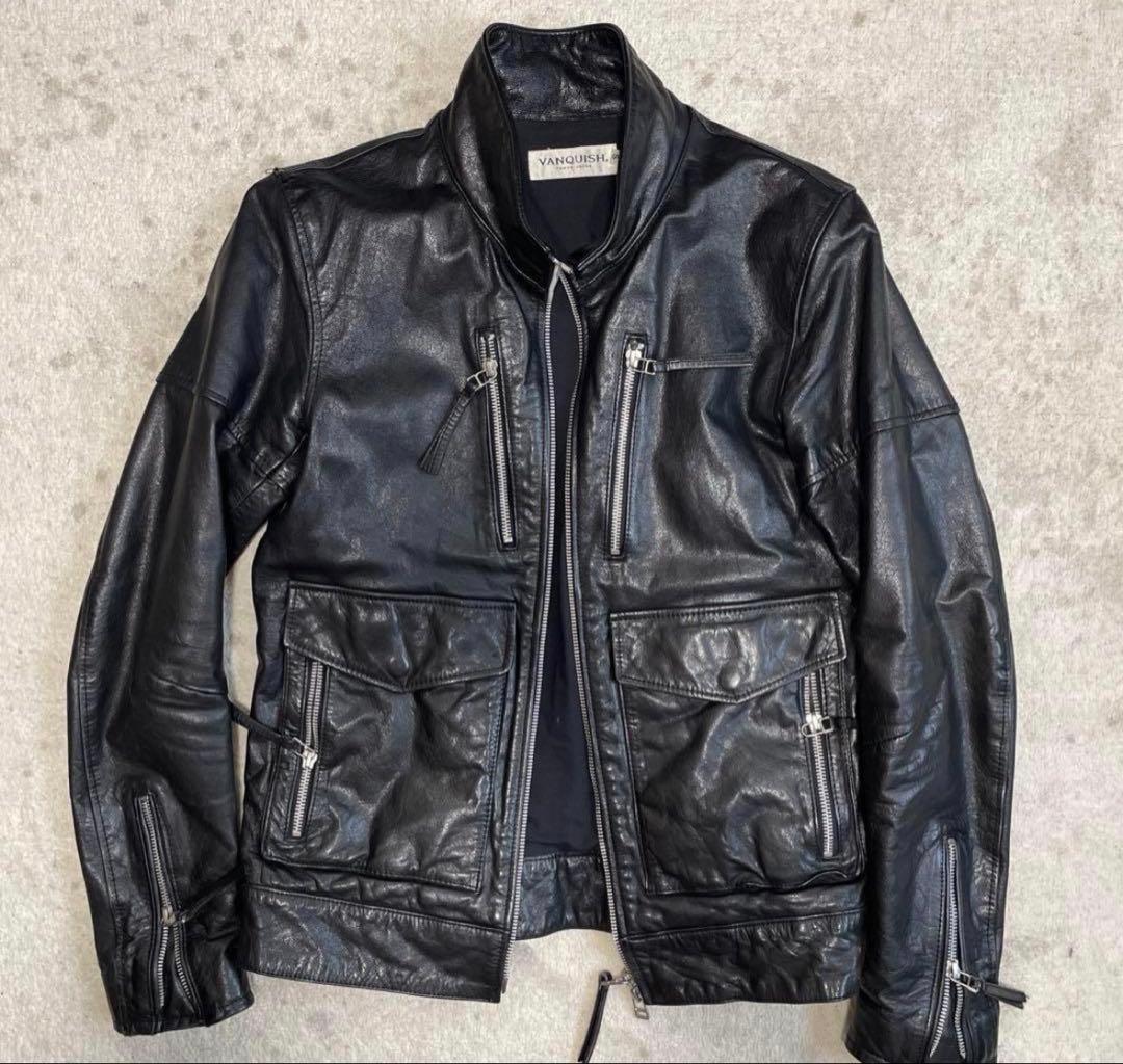 90s Archive ライダースジャケット　レザー　Y2K エディ期