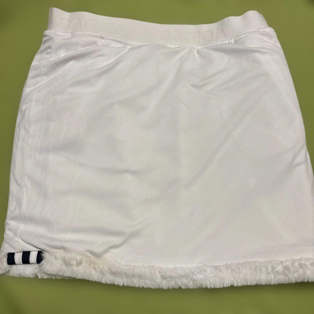 アディダス ふわふわあったか可愛いいゴルフウェア ボアフリースセットアップ　M