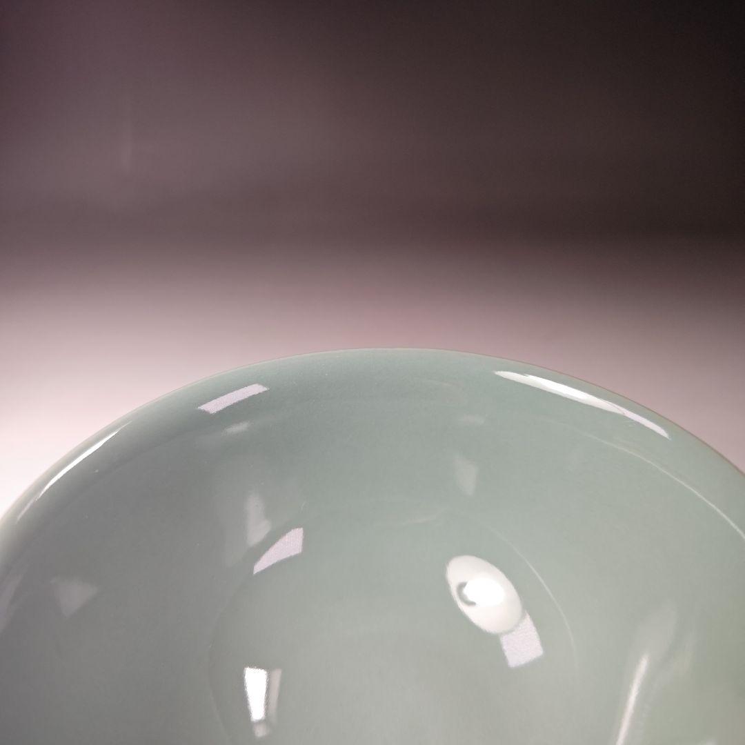 イ500 茶碗『三代目　諏訪蘇山』『青磁　茶碗　共箱』抹茶碗　茶道具