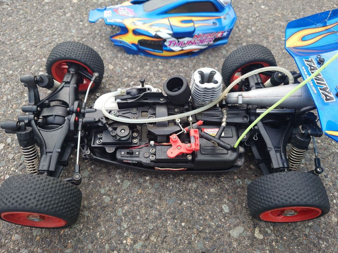 1/10 タミヤ4WDエンジンバギー即走行可