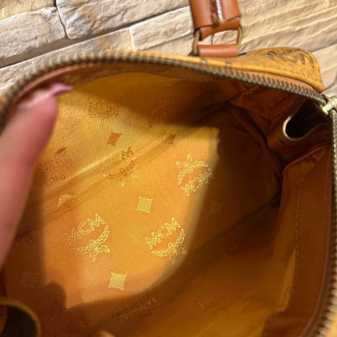 MCM 2way ミニボストンバッグ ショルダー付