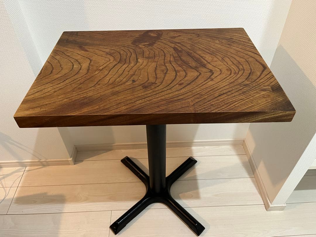 【とーかい】★アンティーク★カフェテーブル【ケヤキ一枚板】