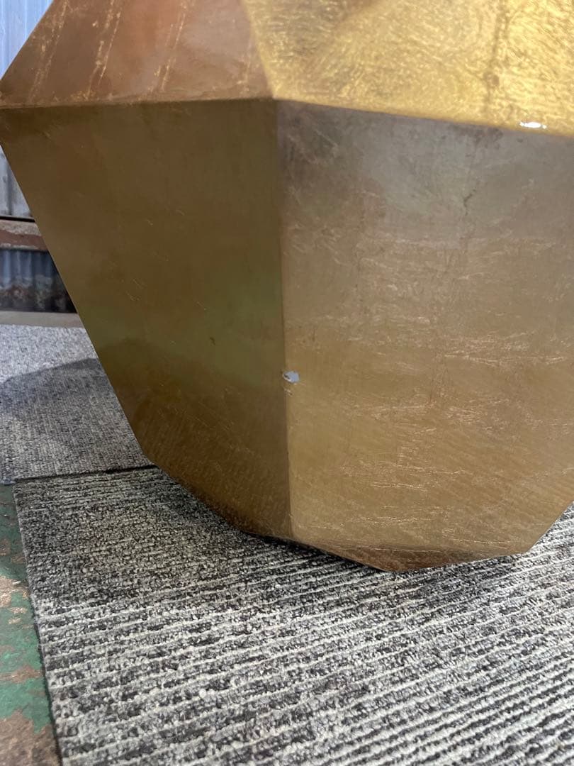 Francfranc サイドテーブル ダイヤモンド型 ゴールド