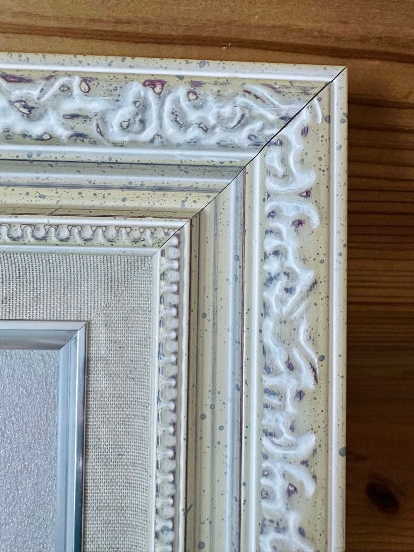 アイボリー P6キャンバス 装飾的な油彩額縁