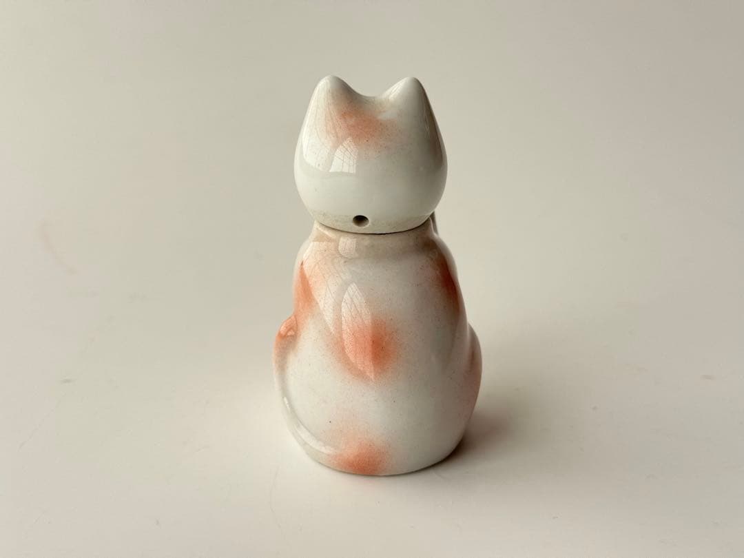 アンティーク 骨董 猫 陶器製 置物 醤油差し 中国 ヴィンテージ
